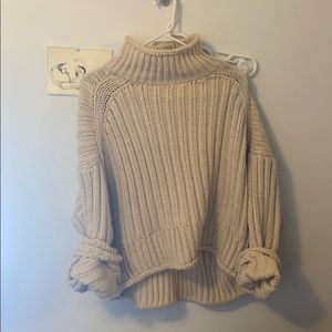 Oversized Mock Neck Sweater